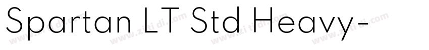 Spartan LT Std Heavy字体转换